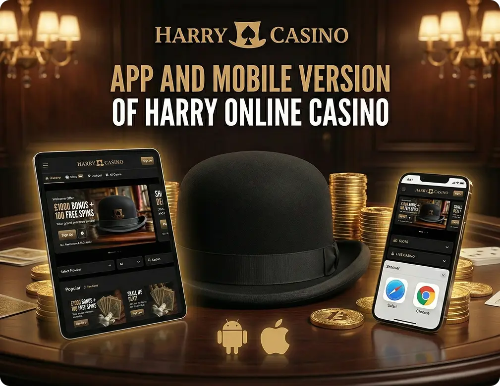 Harry Casino UK mobile software