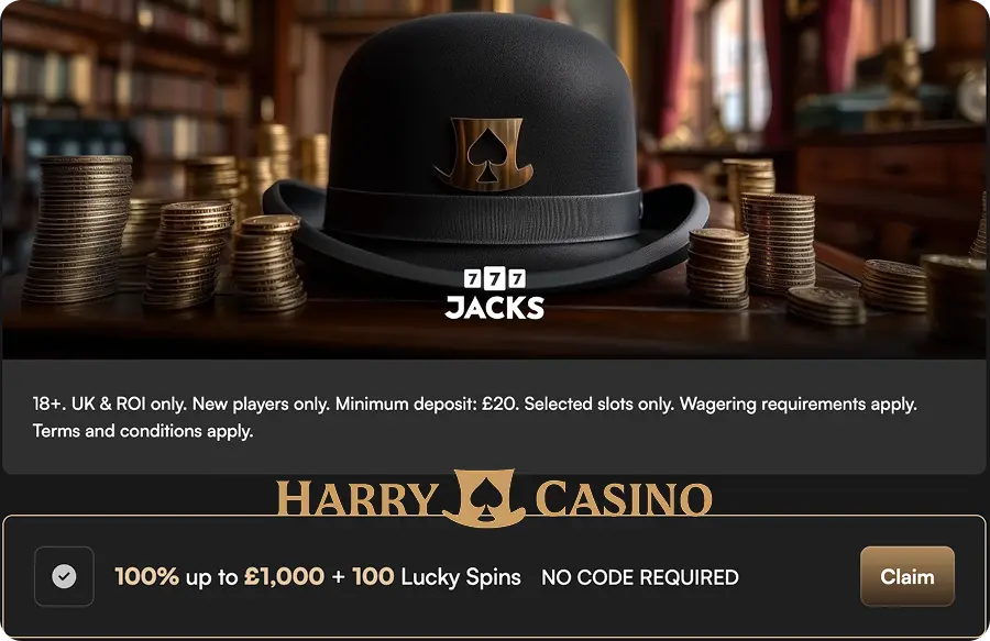harry casino welcome bonus