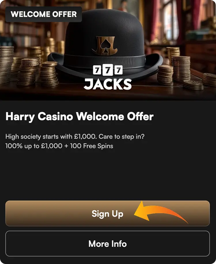 how to get a bonus after harry casino login